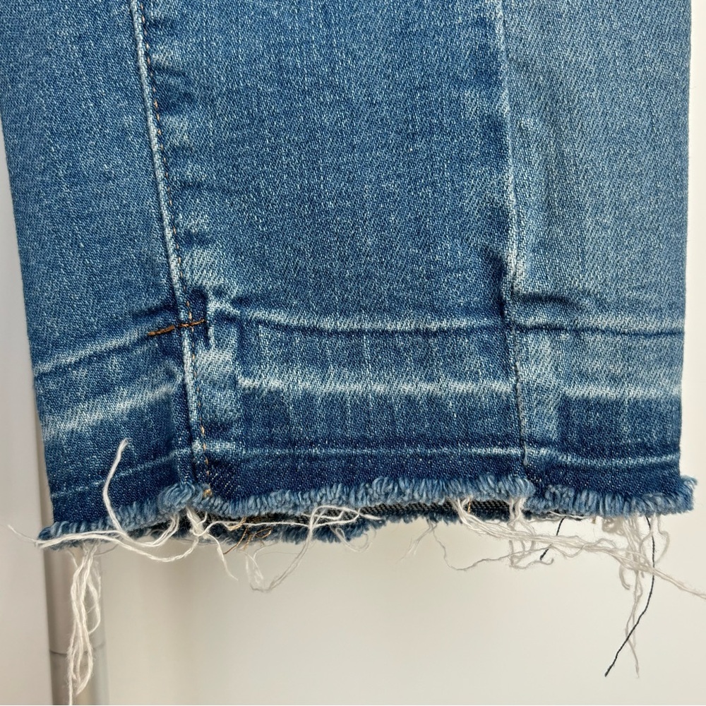 Tommy Hilfiger High Rise Straight Ankle Two Tone Released Hem‎ Jeans - size 2 - Picture 13 of 15